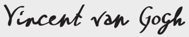 Vincent van Gogh fragrance brand logo