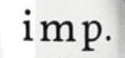 imp. / インプ fragrance brand logo