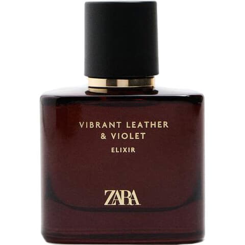 Vibrant Leather & Violet Elixir by Zara perfume bottle