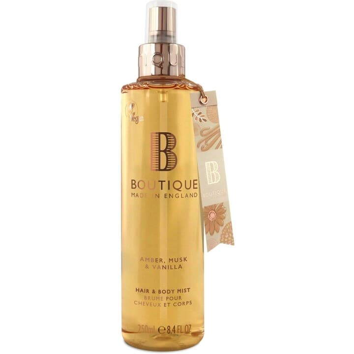 Amber, Musk & Vanilla by Boutique perfume bottle