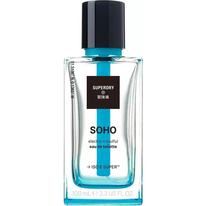 Soho by Superdry perfume bottle