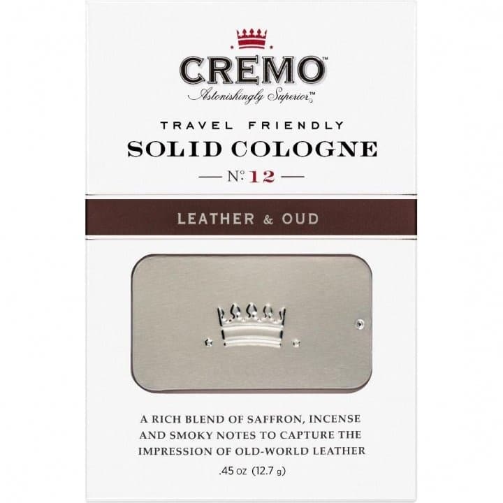 Leather & Oud (Solid Cologne) by Cremo perfume bottle