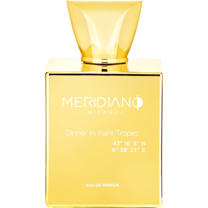 Dinner in Saint-Tropez 43° 16’ 9’’ N 6° 38’ 23’’ E by Meridiano perfume bottle